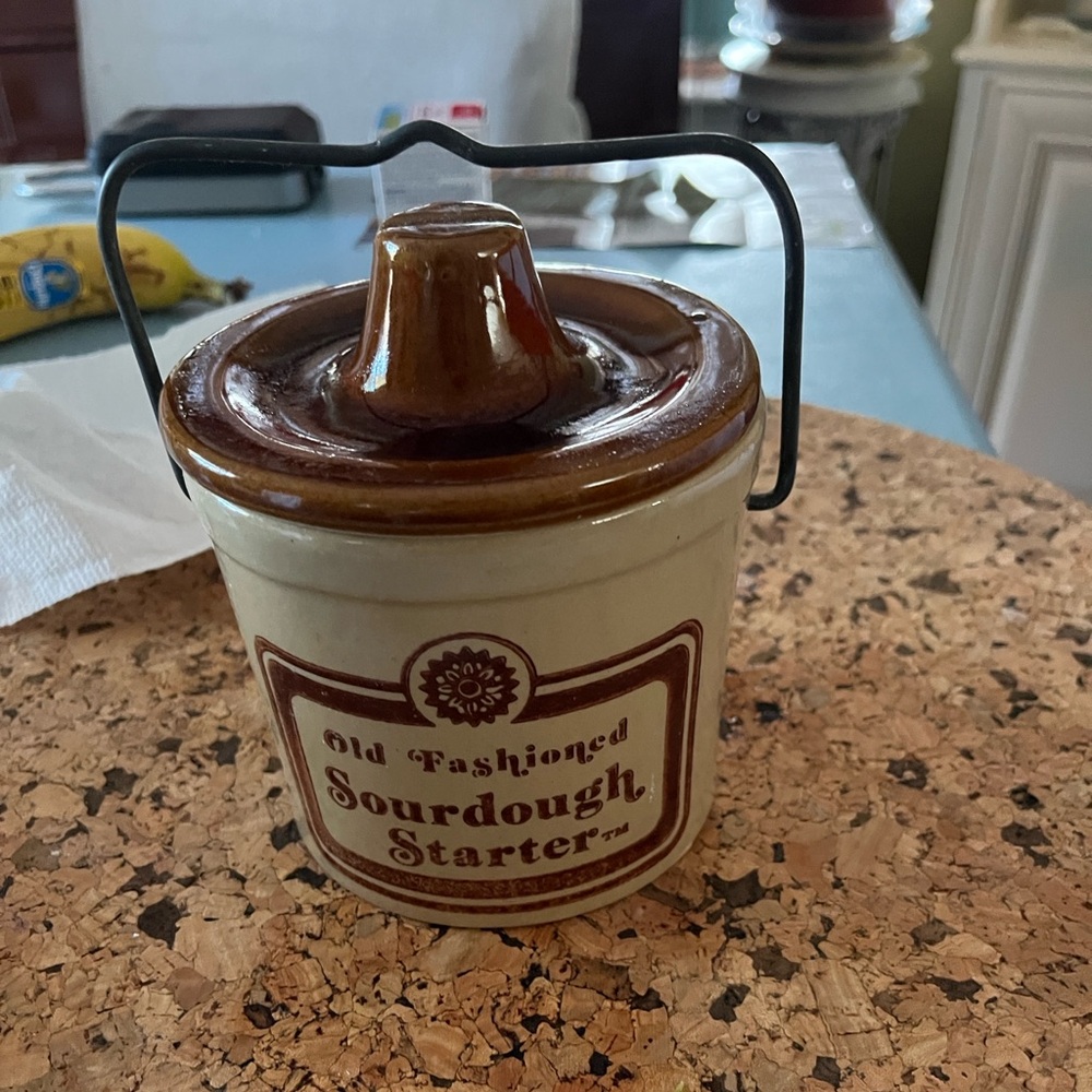 Price Firm!! Vintage!!! Old Fashioned Sourdough Starter Jar